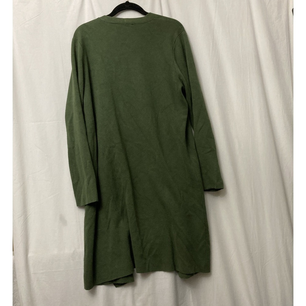 Cyrus Women's Green Knit Open Front Long Sleeve Cardigan w/Pockets - SZ XL - Picture 4 of 9